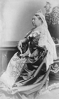 Retrato fotográfico de la reina Victoria