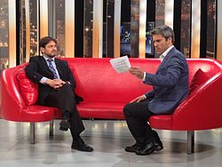 Entrevista realizada en las instalaciones de la cadena en el año 2012.