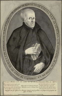 Retrato de Juan de Mariana realizado por Francisco Javier de Santiago Palomares en 1752.