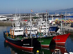Barcos pesqueros en Guetaria