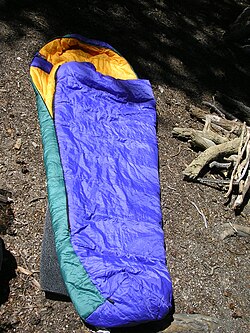 Saco de dormir extendido