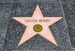 Estrella dedicada a Chuck Berry en el Paseo de la Fama de Hollywood
