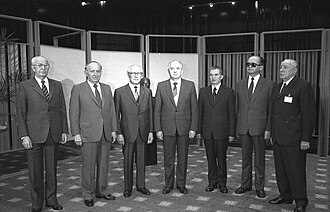 Líderes del Pacto de Varsovia en 1987