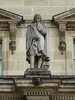 Estatua de Blaise Pascal en París