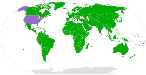 Mapa de ratificación de la Convención