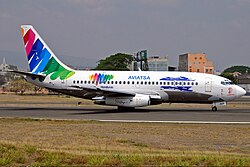 Aeronave en el Aeropuerto Internacional Toncontín