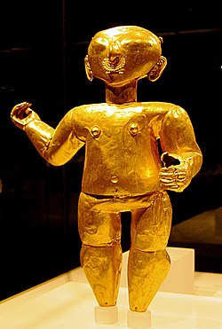 Figura precolombina perteneciente a la cultura Tumaco-La Tolita