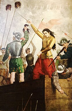 Ilustración histórica de Inés Suárez