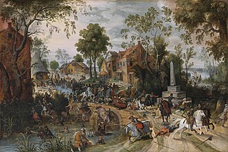 Representación artística de la Batalla de Stadtlohn por Sebastian Vrancx