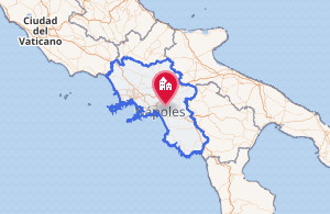 Mapa topográfico de la región de Campania