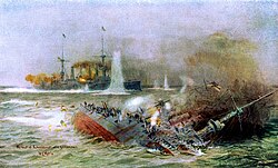Pintura de la batalla
