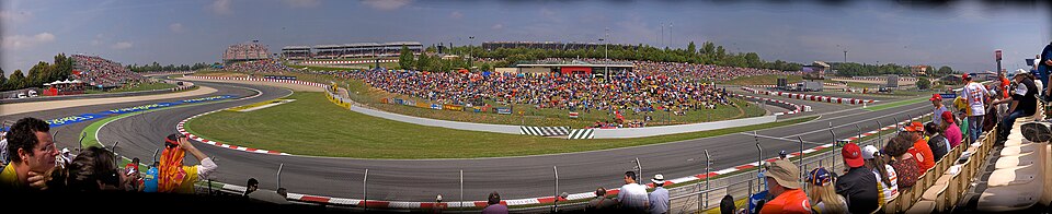Curva del circuito de Montmeló