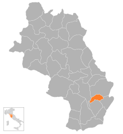 Ubicación detallada de la ciudad de Chianciano Terme dentro de la provincia de Siena