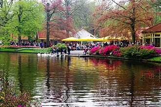 Vista panorámica de los jardines de Keukenhof