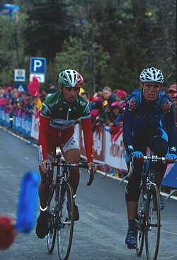 Paolo Bettini con la maglia tricolor