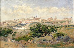 Vista de Toledo pintada por Beruete en 1907
