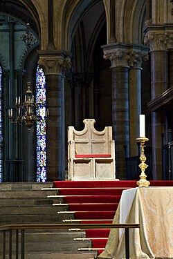 Cátedra de san Agustín en la Catedral de Canterbury