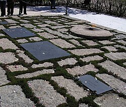 Tumba de John F. Kennedy en el Cementerio de Arlington