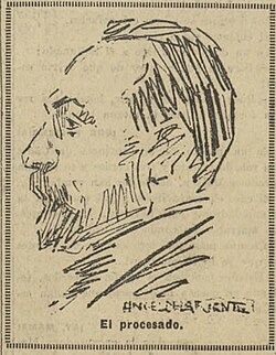 Fernando de los Ríos en 1925 durante su juicio por desacato