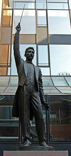 Escultura de Lluís Millet realizada por Josep Salvadó Jassans