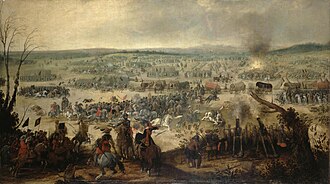 Representación de la batalla de Wimpfen por Sebastiaan Vrancx