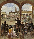 Un lance en la plaza de toros