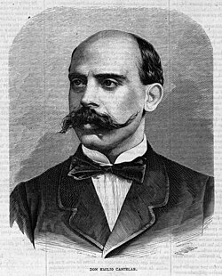 Retrato de Emilio Castelar en 1870