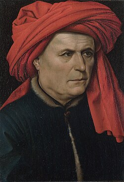 Retrato de un hombre de Robert Campin conservado en la National Gallery de Londres