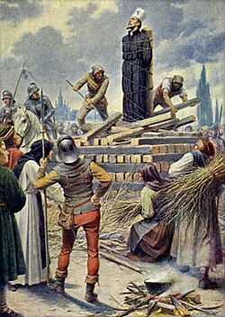 Ejecución de Jan Hus en la hoguera
