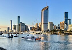 Vista de la ciudad de Brisbane, Australia.