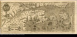 Mapa histórico de Nueva Francia