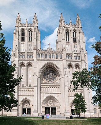 Fachada de la Catedral Nacional de Washington