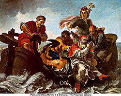 Martirio de san Clemente por Pier Leone Ghezzi