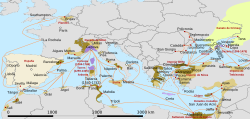 Mapa de los territorios de la República de Génova