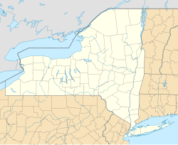 Mapa de localización que muestra Lake Placid dentro del estado de Nueva York