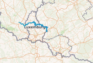Mapa de localización del río Sauer