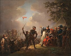 Representación de la batalla de Lyndanisse