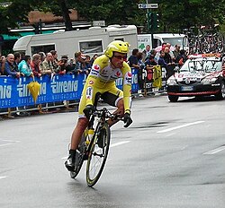 Iban Mayo durante el Giro de Italia 2007