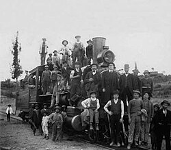Personal ferroviario en 1908