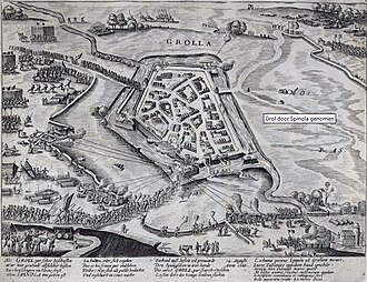 Toma de Groenlo por Spínola, obra de Frans Hogenberg.
