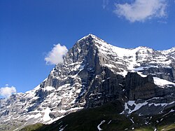 Cara norte del Eiger en los Alpes berneses