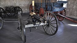Cañón Gatling en Fuerte Laramie