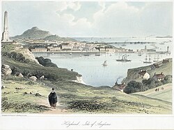 Vista general de Holyhead en la isla de Anglesey.