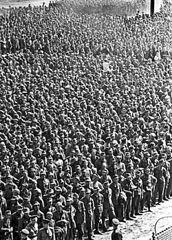 Desfile de prisioneros de guerra alemanes en Moscú el 17 de julio de 1944