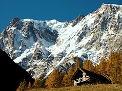 Cara este del Macizo del Monte Rosa