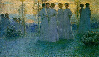Obra Domingo de Henri Le Sidaner, pintada en 1898