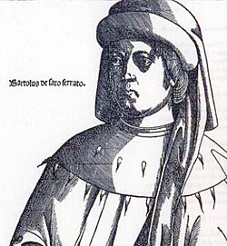 Retrato de Bartolo de Sassoferrato