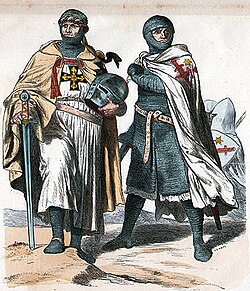 Pintura histórica que representa a los Hermanos Livonios de la Espada