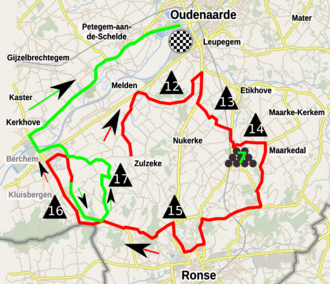 Detalles informativos y tablas de la 108.ª edición del Tour de Flandes