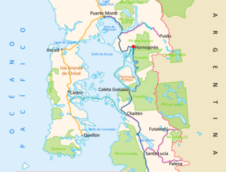 Mapa detallado de la zona portuaria y canales adyacentes